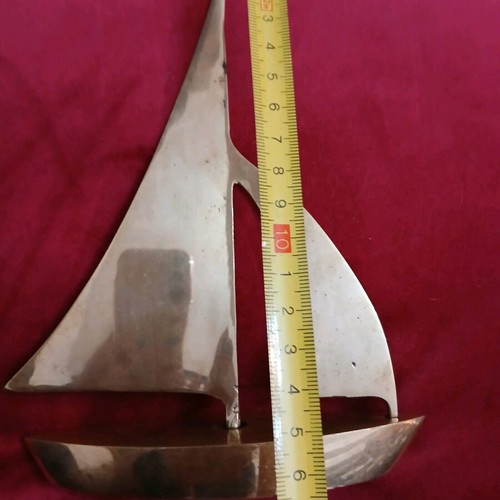 Solid brass sailboats like new, pack of three