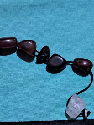Worry beads with 7 semi-precious stones like new