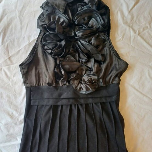 Vintage sleeveless blouse used, black, size M