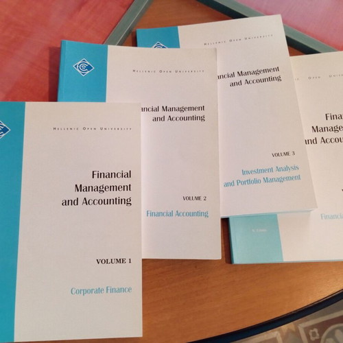 MBA Financial Management and Accounting used, 4 volumes Hellenic Open University