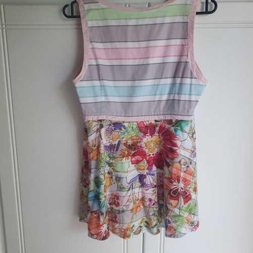 Sarah Lawrence floral blouse refurbished, size S, multicolor