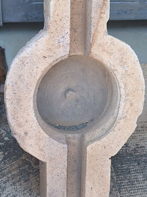 Handmade stone trough used
