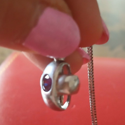 925 Silver Cross Pendant with 42 cm Chain like new