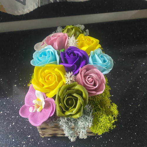 Bouquets with scented soap roses new