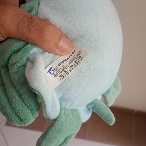 Plush turtle with hanging loop