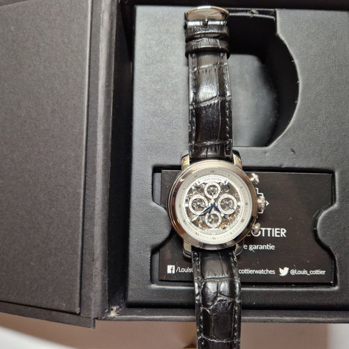 Louis Cottier men's watch new automatic skeleton movement