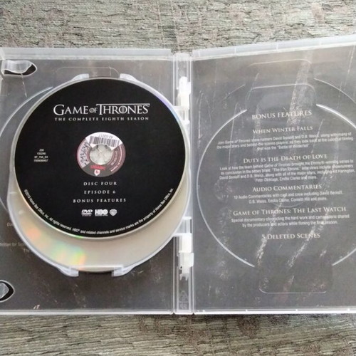 Game of Thrones Season 8 DVD box set with Greek subtitles