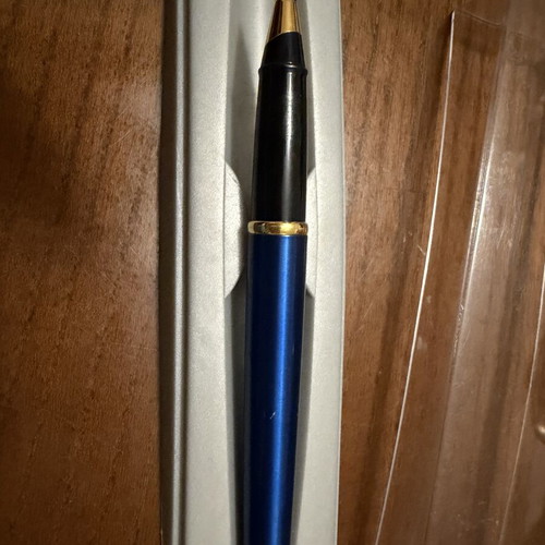 Vintage Parker Ballpoint Pen Blue & Gold like new