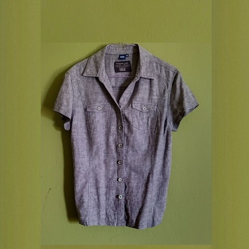 Cecil women's short-sleeve shirt size M like new, gray