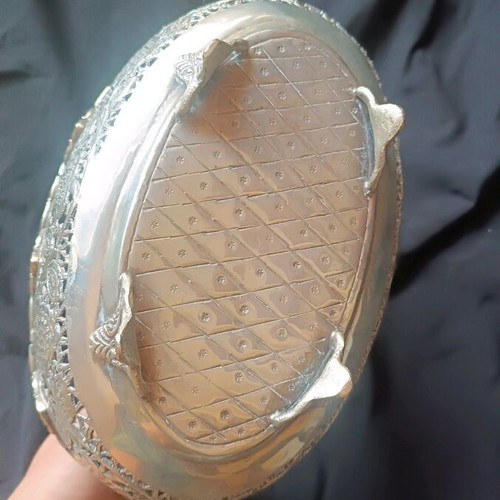 Vintage silver-plated fontaniera used, collectible item