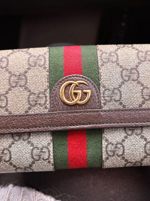 Πορτοφόλι Gucci Ophidia καφέ σαν καινούργιο