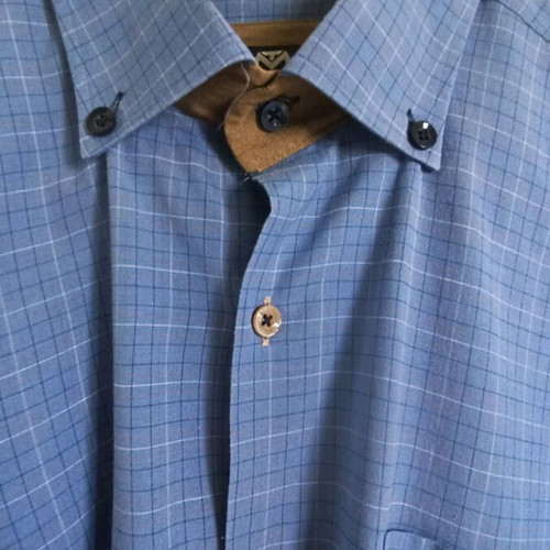 Makis Tselios Fashion blue shirt like new, size M