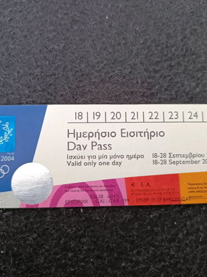 Athens 2004 Paralympic Games Ticket new