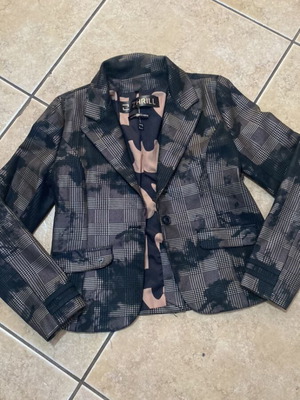 Zhrill women's blazer, black and gold