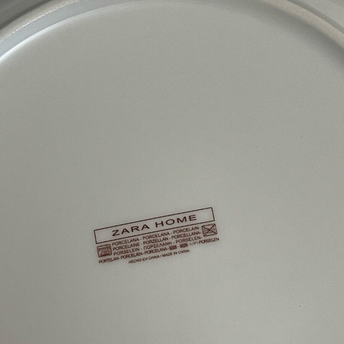 Zara Home porcelain plates like new, set of 43 pieces