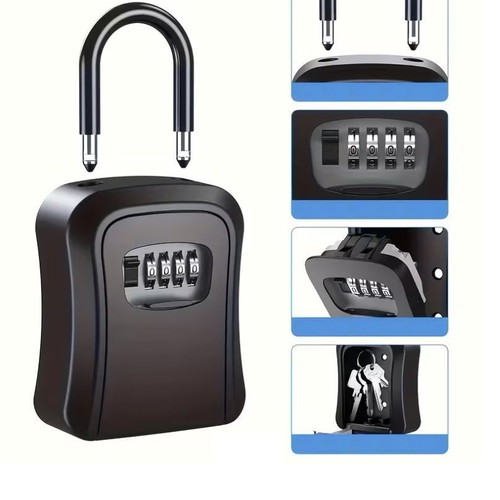 Key holder hanging made of semi-alloy for Airbnb new, black