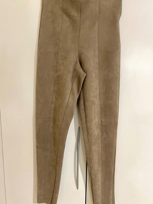 Zara Beige Suede Leggings Size XS Like New