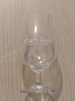 Mary Rose beer glass, new
