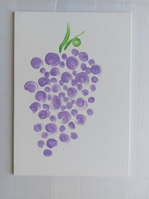 Handmade painting on thin canvas, like new