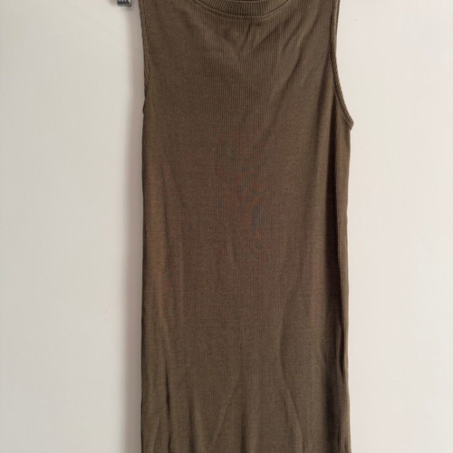 Stradivarius maxi dress brown size M like new