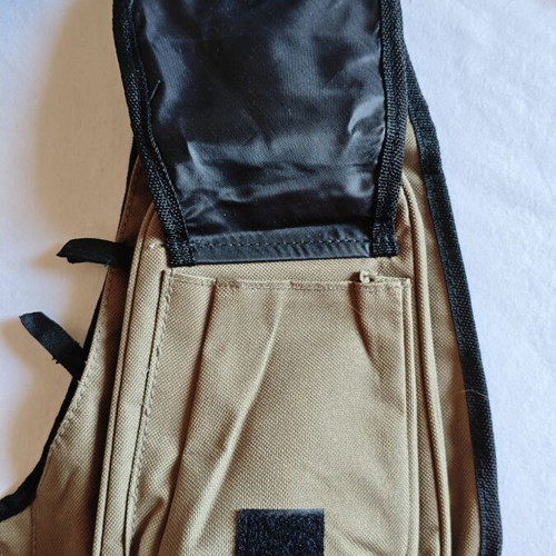 Nescafé Sling Bag new, khaki/beige, multiple compartments