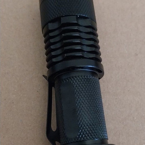 Aluminum LED flashlight set with lithium battery 1200mA charger and belt case