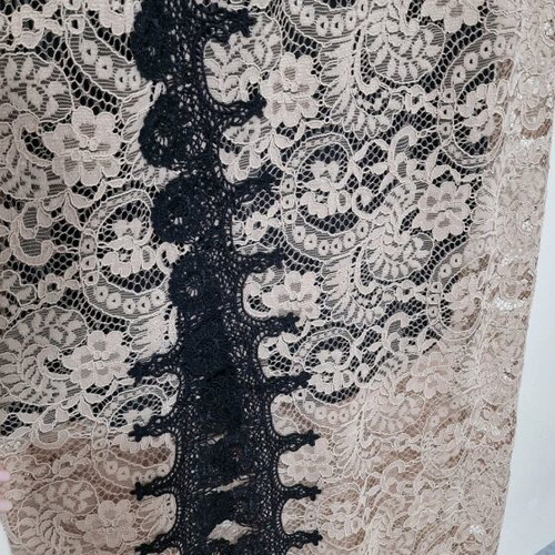 Maxi dress Dolce Domenica lace black and beige like new