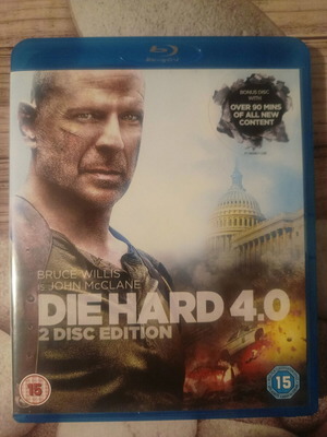 Die Hard 4.0 Blu-Ray σαν καινούριο, 2 δίσκοι δράσης με υπότιτλους