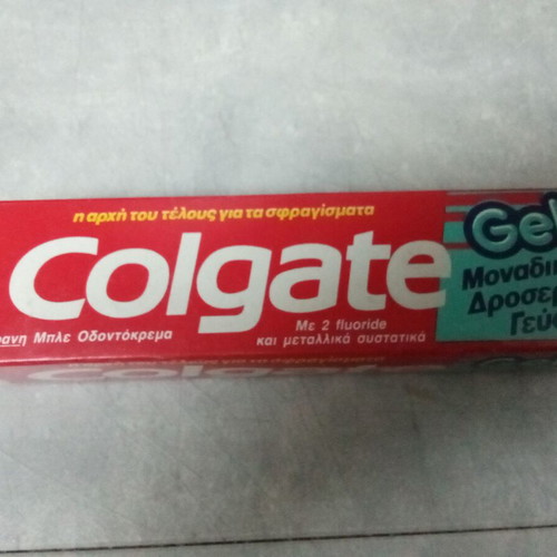 Colgate Gel toothpaste pack like new, 1980s collectible