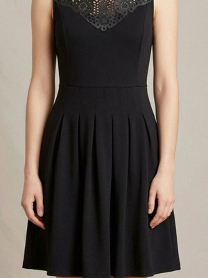 Orsay black midi dress like new, size XS