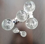 Door knobs for glass door used, all together