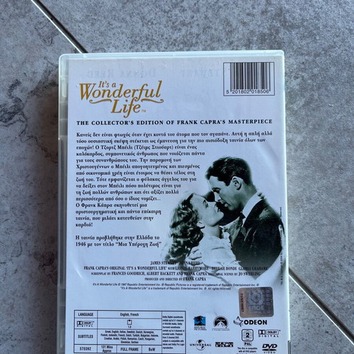 It's a Wonderful Life DVD used with Greek subtitles