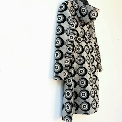 Desigual coat used size 38 with hood and red heart detail