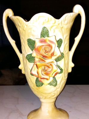 Impressive large antique vase like new with embossed design