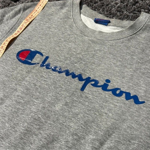 Champion grey sweatshirt, size M, casual streetwear