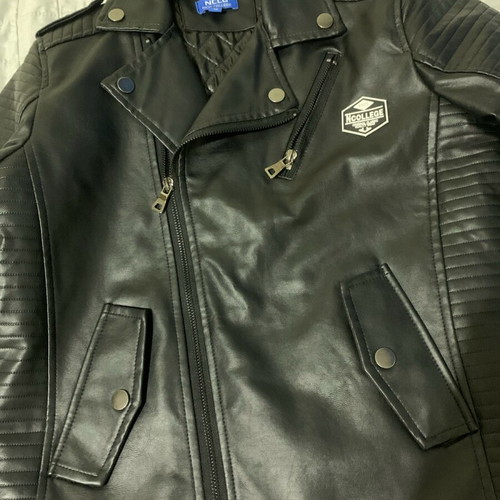 New College leather jacket like new, 12 years, black