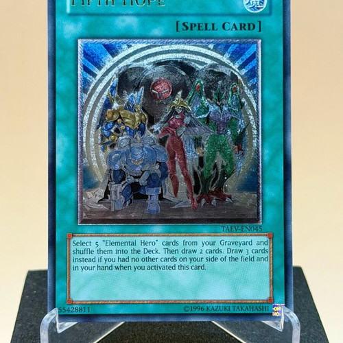 fifth hope yugioh card - TAEV-EN045 then draw 2 cards (draw 3 cards instead Yu-Gi-Oh! Fifth Hope card used,