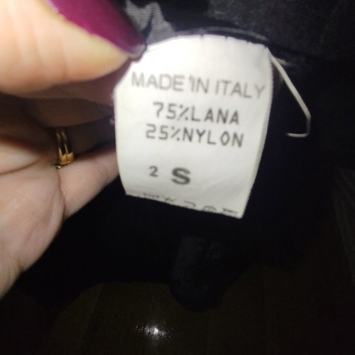Women's coat Made in Italy like new, 75% wool, size S, black