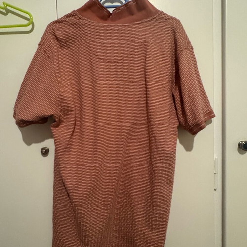 Polo men's shirt like new, size L, orange