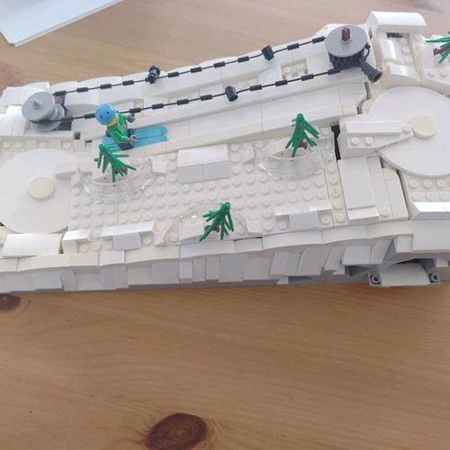 Lego ski slope MOC used with working lever