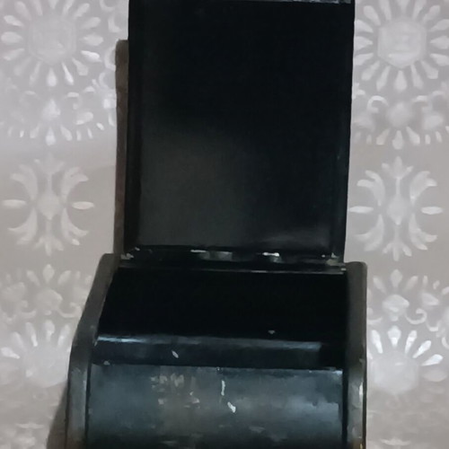 Japanese old metal cigarette box used with painted patterns