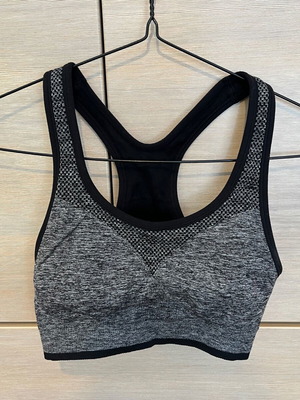 Marks & Spencer sports bra black and grey like new, size small