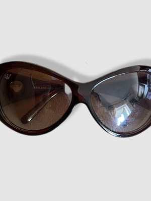 Giorgio Armani vintage γυναικεία γυαλιά ηλίου μεταχειρισμένα, συλλογή 80s, καφέ κόκκινα