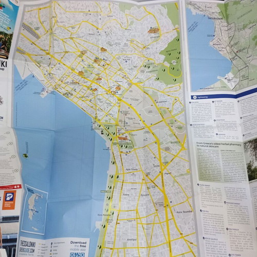 Thessaloniki map new, excellent condition