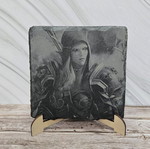 Engraved Sylvanas Windrunner volcanic tile new