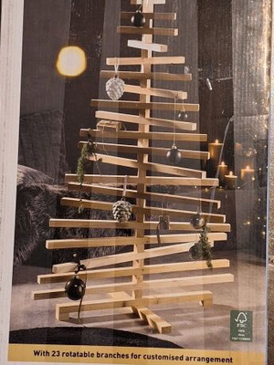 Wooden Christmas tree new 1.60 m height