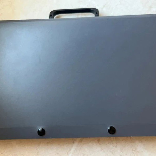 Briefcase plastic, like new, gray, size 38x27x4 cm