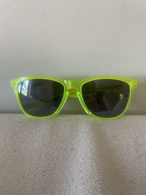 Oakley Frogskins sunglasses used, translucent acid neon green frame