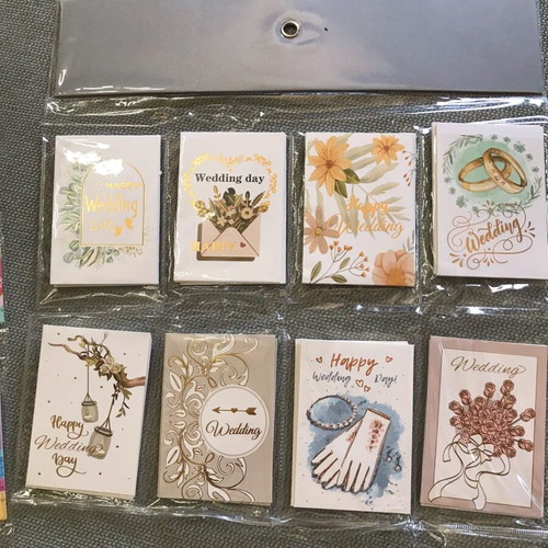 Set of 12 Mini Greeting Cards for Wedding, Baptism, Baby & Birthday New
