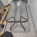 Glass table metal frame for indoor or outdoor use, like new